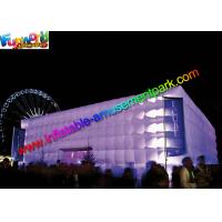 China Large Cube Inflatable Party Tent Air Building For Music Dancing factory