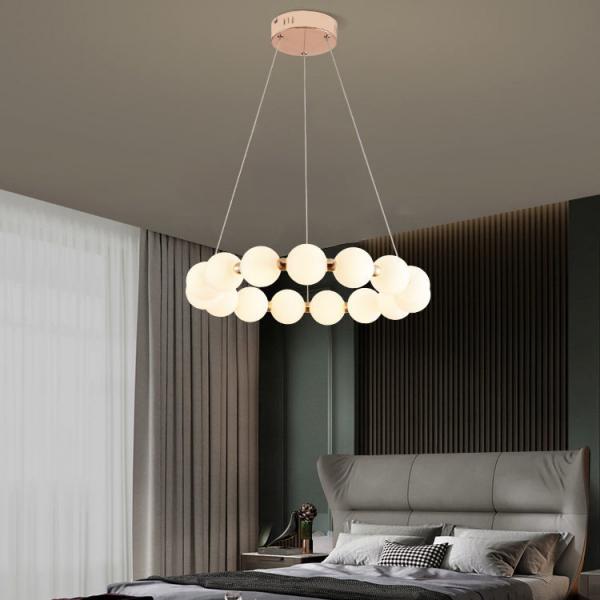 Quality 4500K Modern Ring Chandelier Magic Bean Chandelier Roto Moulding for sale