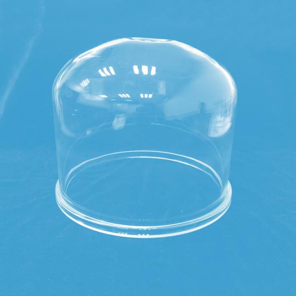 Quality Clear Borosilicate Glass Tube Dome Large Size Customized Polishing Glass Cover for sale