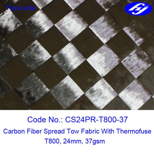 Quality Ultra Thin Carbon Fiber Fabric 12K T800 Wide 37GSM Carbon Fiber Spread Tow for sale