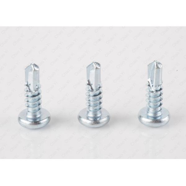 Quality Zinc Plated Self Drilling Self Tapping Metal Screws Pan Head 13mm Length for sale