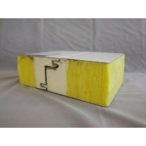Quality Thermal Insulation Glasswool Sandwich Panel 100mm Custom for sale