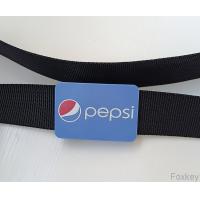 Quality 2" X 3" Adjustable Belt Buckle Plastic For Promo Gift Cola Logo Print for sale