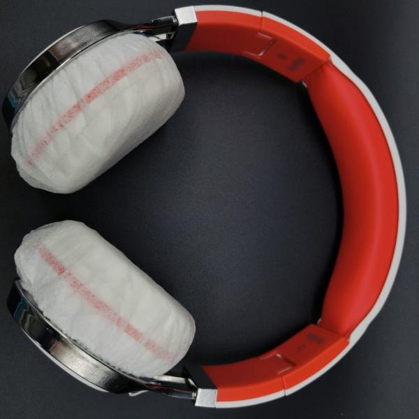 Quality Sanitary Headset Disposable Headphone Cover White for sale