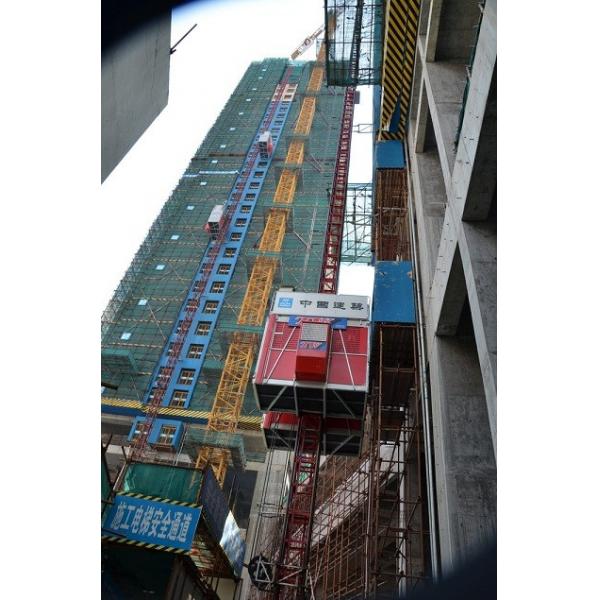 Quality SC200/200 Double Cage Building Construction Hoist Lift CE Certification for sale