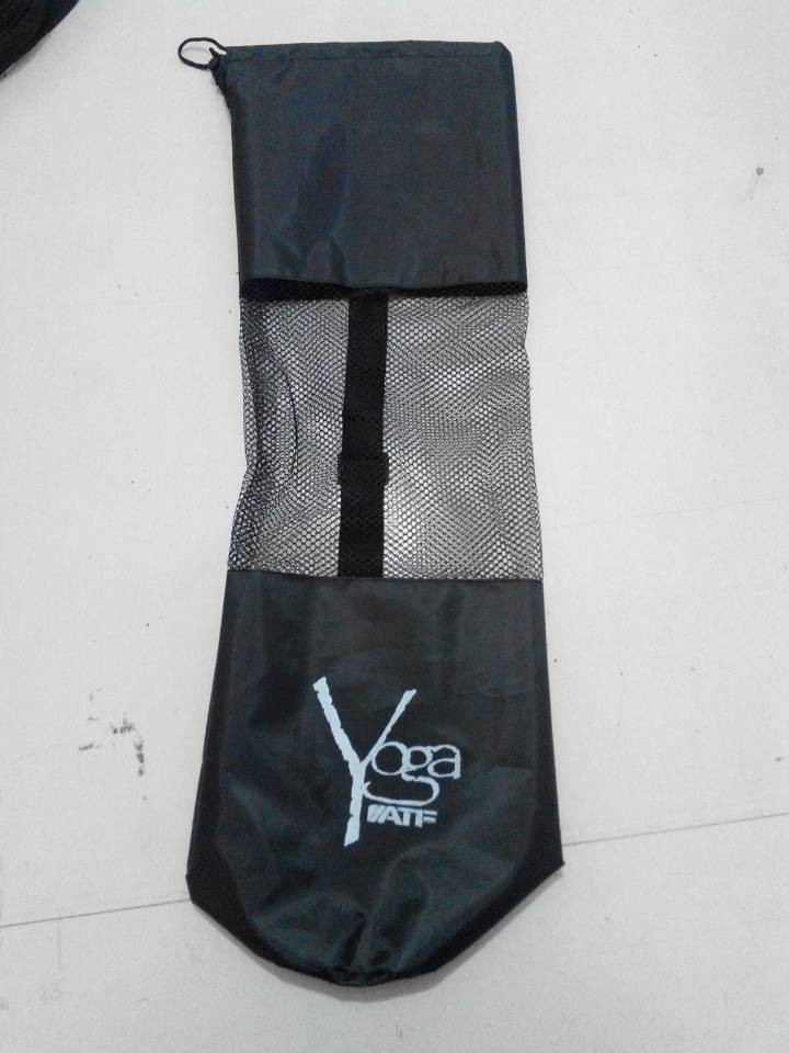 China mesh yoga mat bag with logo printing/ nylon oxford yoga bags factory