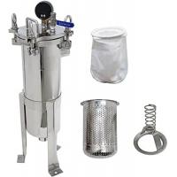 China Stainless Steel Bag Filter Water Treatment Food Well Water Tap Water Filtration Equipment factory