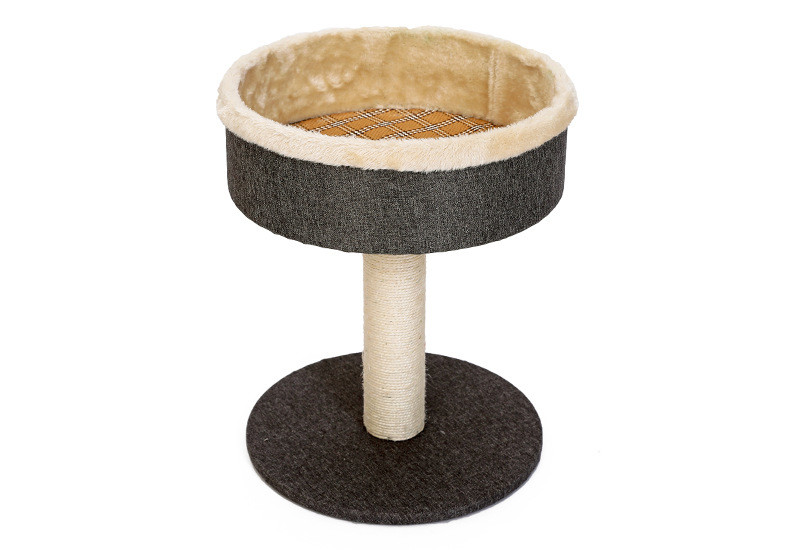 China Naturalness Round Cat Scratching Post Plate / Paper Tube / Fur Material factory