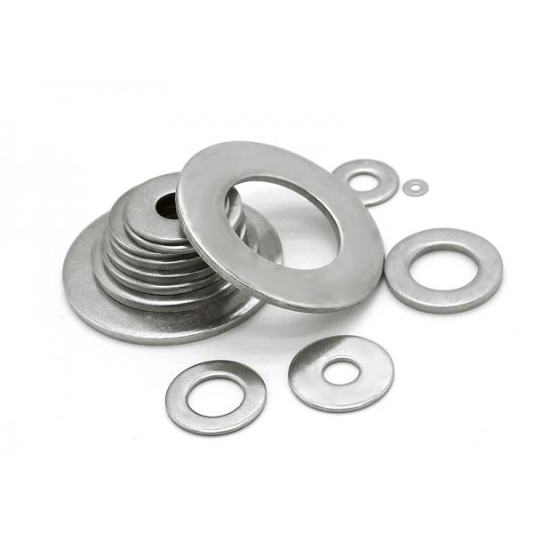 Quality 4.8 Grade Iron Flat Washers In Bulk With DIN125 / DIN9021 / DIN126 / DIN7989 for sale