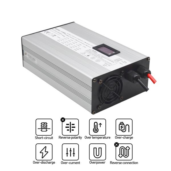 Quality 900W 12V 40A Power Smart Battery Charger Lifepo4 Lithium Ion for sale