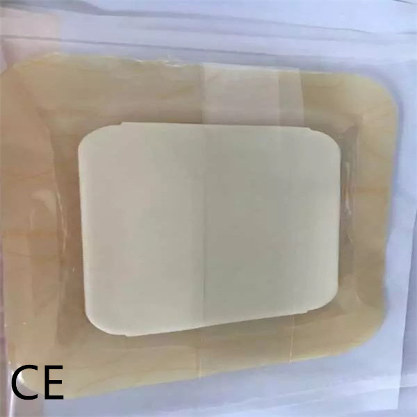 Quality Bordered Silicone Adhesive Dressing Soft Wound Bed Sore Dressing Pad 10*10cm for sale