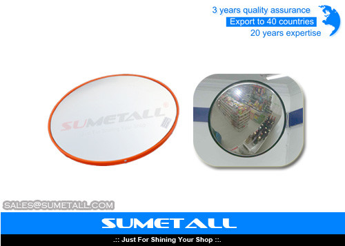 China Supermarket Shop Display Fittings / Round Security Convex Mirror For Anti Theft for sale