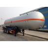 China Carbon Steel 3 Axles LPG Tank Trailer 38000L For Liquid Chloroethylene Transport factory