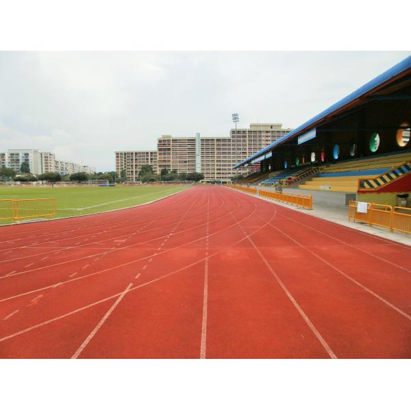 Quality 13mm Rubber Running Track , Non Toxic Red Running Track for sale