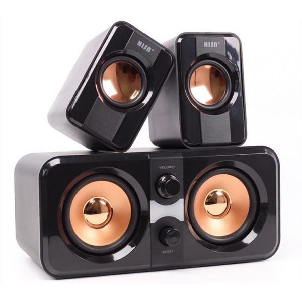 Quality Vintage Wired Surround Sound Subwoofer Hifi 2.1 Speaker System 65dB for sale