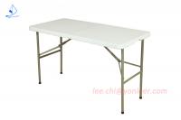 China Popular plastic folding rectangle bench 4-foot folding table for outdoor dining using factory