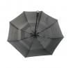 China 3 Fold Black Vented Auto Open Auto Close Umbrella Strong Windproof With LED In Handle factory
