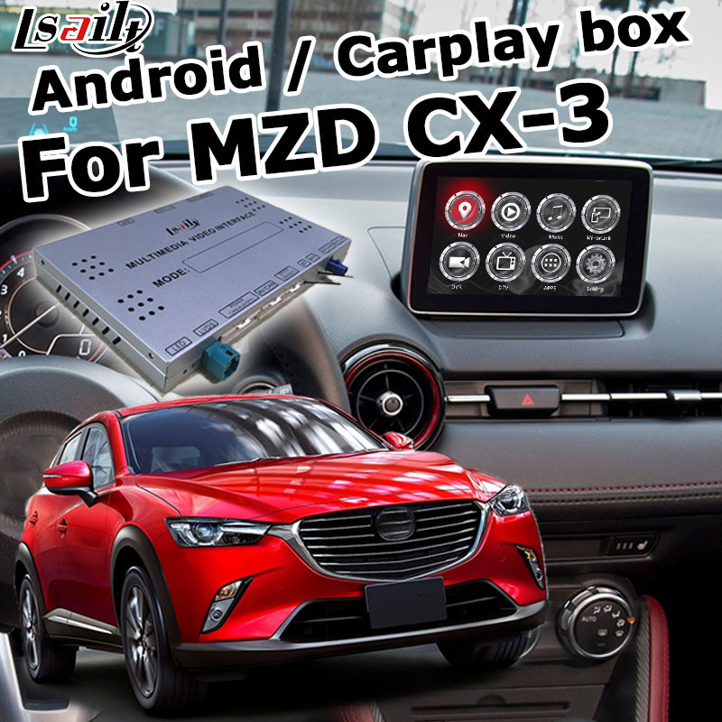 China Mazda CX-3 CX3 Navigation video interface Android auto Mazda knob control google waze youtube factory