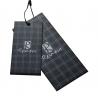 China Classic  Personized logo black Men's Apparel Hang Tags With string factory