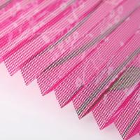 China Polyester Pp Sliding Folding Window Screen Tulip Pink Flower Printed Mesh factory