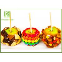 China Natural Color Pointed Wooden Sticks , Candy Apples Sticks For Supermarket factory
