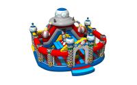 China Spaceship Themed Inflatable Fun City Round Shape For Amusement Park New Design Inflatable Big Fun City factory