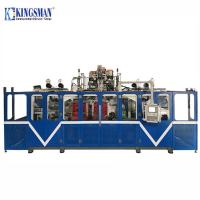 Quality Blue Double Station Blow Moulding Machine 18M³/h Cooling Water Consumption for sale