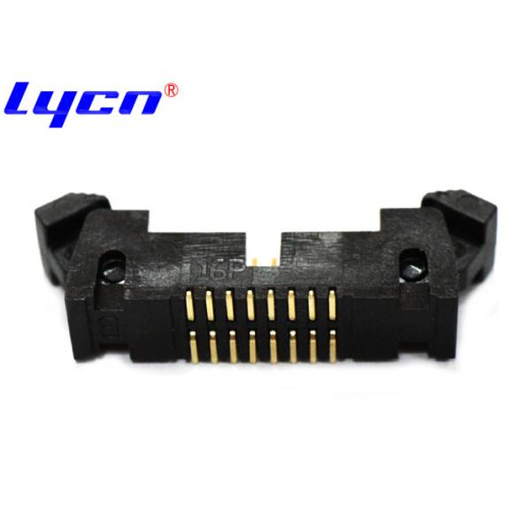 Quality Short Latch 16 Pin DIP Header Ejector Connector SMT Type 1.27mm Pitch for sale