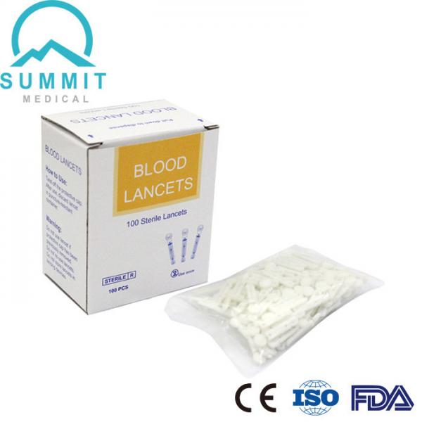 Quality Medical Disposable White Flat Twist Blood Lancet 30G for sale