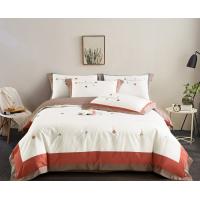 Quality Bright Orange Bamboo Bedding Sets 200TC-600TC Organic 100% for sale