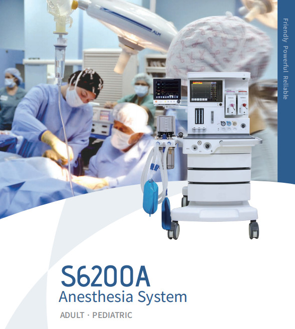 China S6200A Anesthesia Ventilator Machine ICU Operation Room Anaesthesia Workstation factory