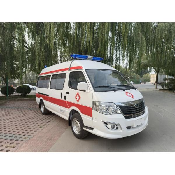 Quality Jinlong Medical Emergency Ambulance Gasoline 7 Seats 4×2 for sale