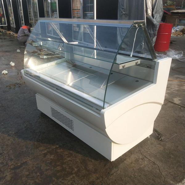 Quality Auto Defrost Deli Chiller Display Cabinet 110L Volume For Fish Meat Sausages for sale