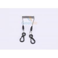 Quality Smart Cable Wire Safety Plastic Coil Lanyard With Plastic 8 Type Snap Hook 2 PCS for sale