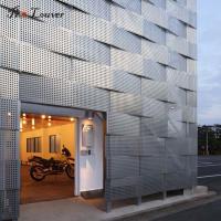 China Aluminum Exterior Perforated Sheet Metal Facade with Decorative Screen Pattern for sale