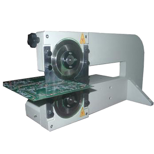 Quality Pcb V-Cutting Mahine Motorized V-groove Pcb Depaneler with Circular Blades for sale