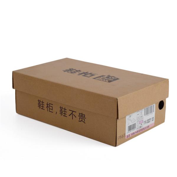 Quality Recycle Corrugated Packaging Box , Brown Cardboard Boxes For Packing Shoes for sale