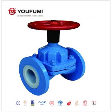 Quality 2 Inch PTFE Electric Diaphragm Valve PN16 DN150 DIN Standard Silicone Chemical for sale