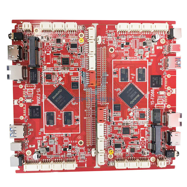 Quality Immersion Gold Turnkey PCB Assembly Board With Red Soldermask for sale