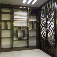China Interior Design partition wall stainless steel panel in bronze finish on sale factory