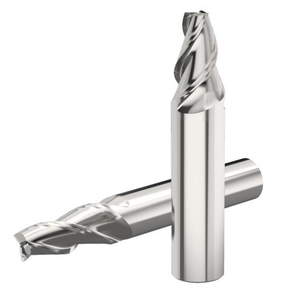Quality Carbide Taper 2 Flutes D6 Tungsten Carbide End Mills Without Coating For Aluminum for sale