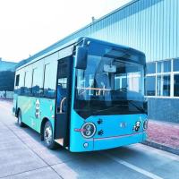 Quality LHD 24 Seater AC Bus Electric Battery Powered Bus Leaf Spring Shuttle Bus. for sale