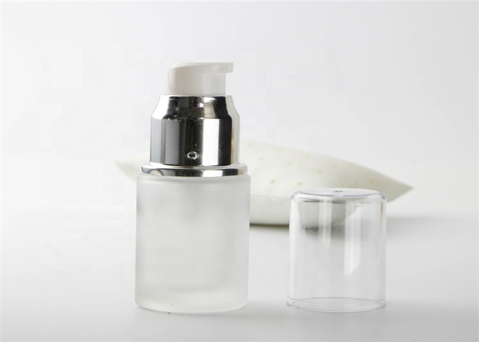 China 30ml Frosted Glass Lotion Bottles Empty Vacuum Pump Airless Bottles for  alcohol disinfection for sale