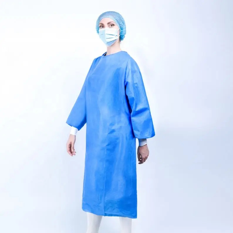 China Medical Reinforced Disposable Surgical Isolation Gown Sterile Clothes Non Woven factory
