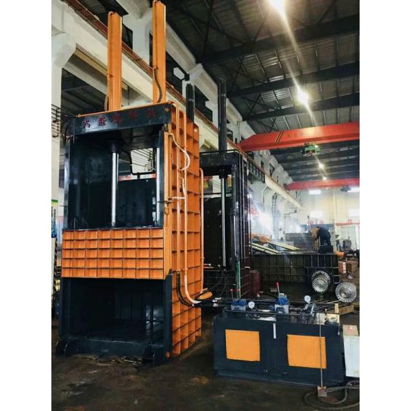 Quality Vertical Press Bale Push Out By Cylinder Baler Machine  For Compress Waste Paper for sale