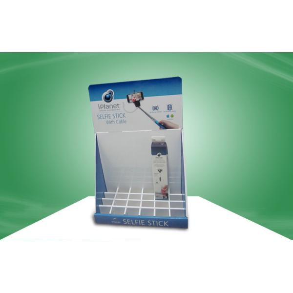 Quality Selfie Stick Countertop Cardboard Displays With Dividers To Hold Products Firmly for sale