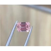 China Synthetic Emerald Cut Lab Grown Pink Diamonds Jewelry Fancy Light Grade factory