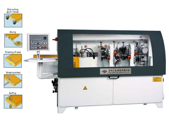 Quality 9.3m/Min W15mm Woodworking Edge Banding Machine Semi Automatic for sale