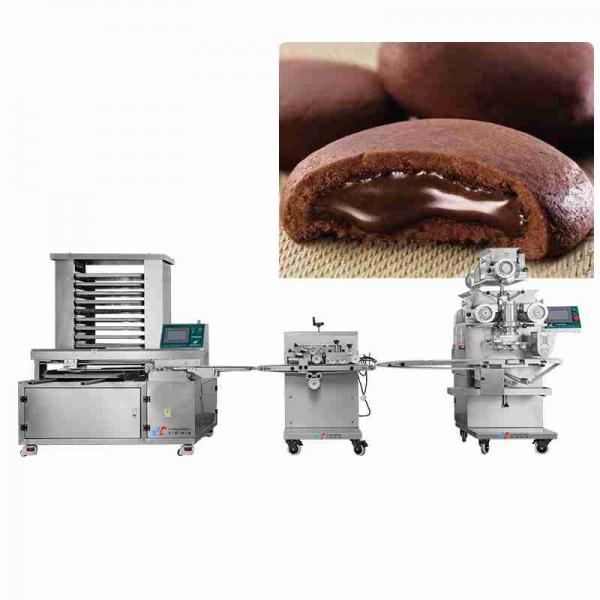 Quality 4.6kw Stuffed Cookie Auto Encrusting Machine 20-100 Pcs Per Min for sale
