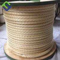 Quality Yellow Marine 12 Strand Mooring Rope Braided Uhmwpe ABS Approved for sale